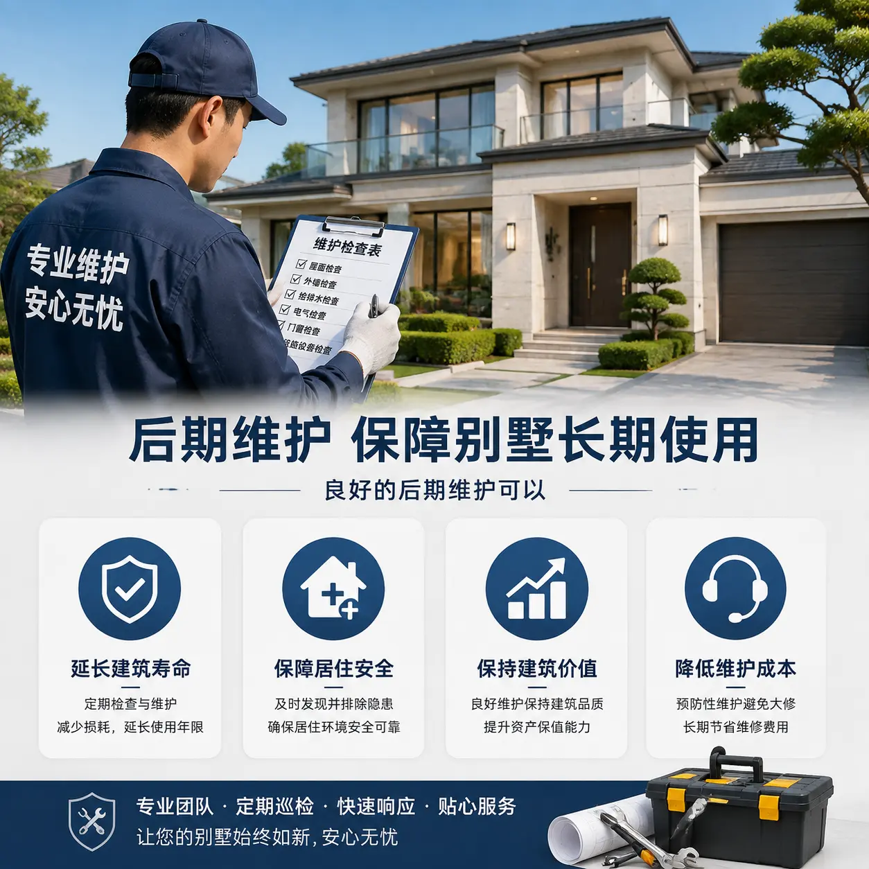 别墅建造公司推荐： 惠水 施工质量的关键要素