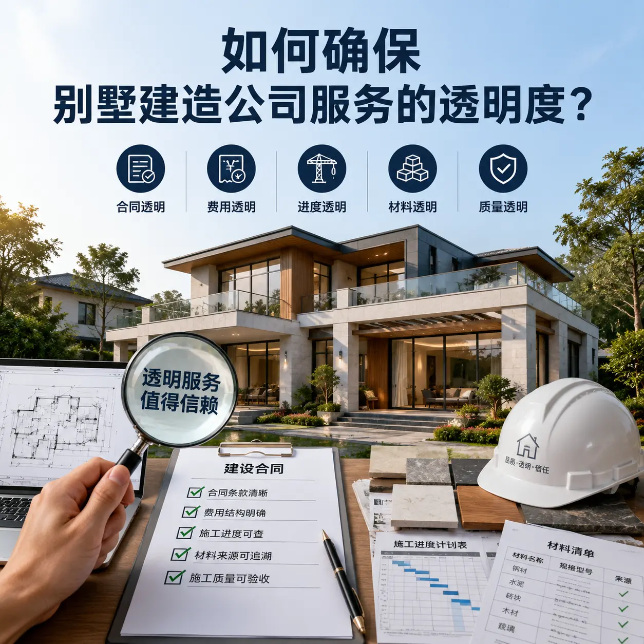 在 惠水 如何确保别墅建造公司服务的透明度？