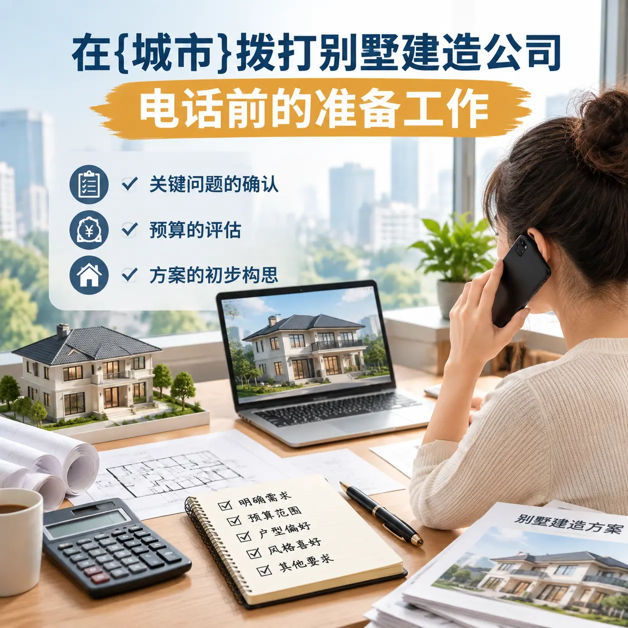 在惠水拨打别墅建造公司电话前的准备工作