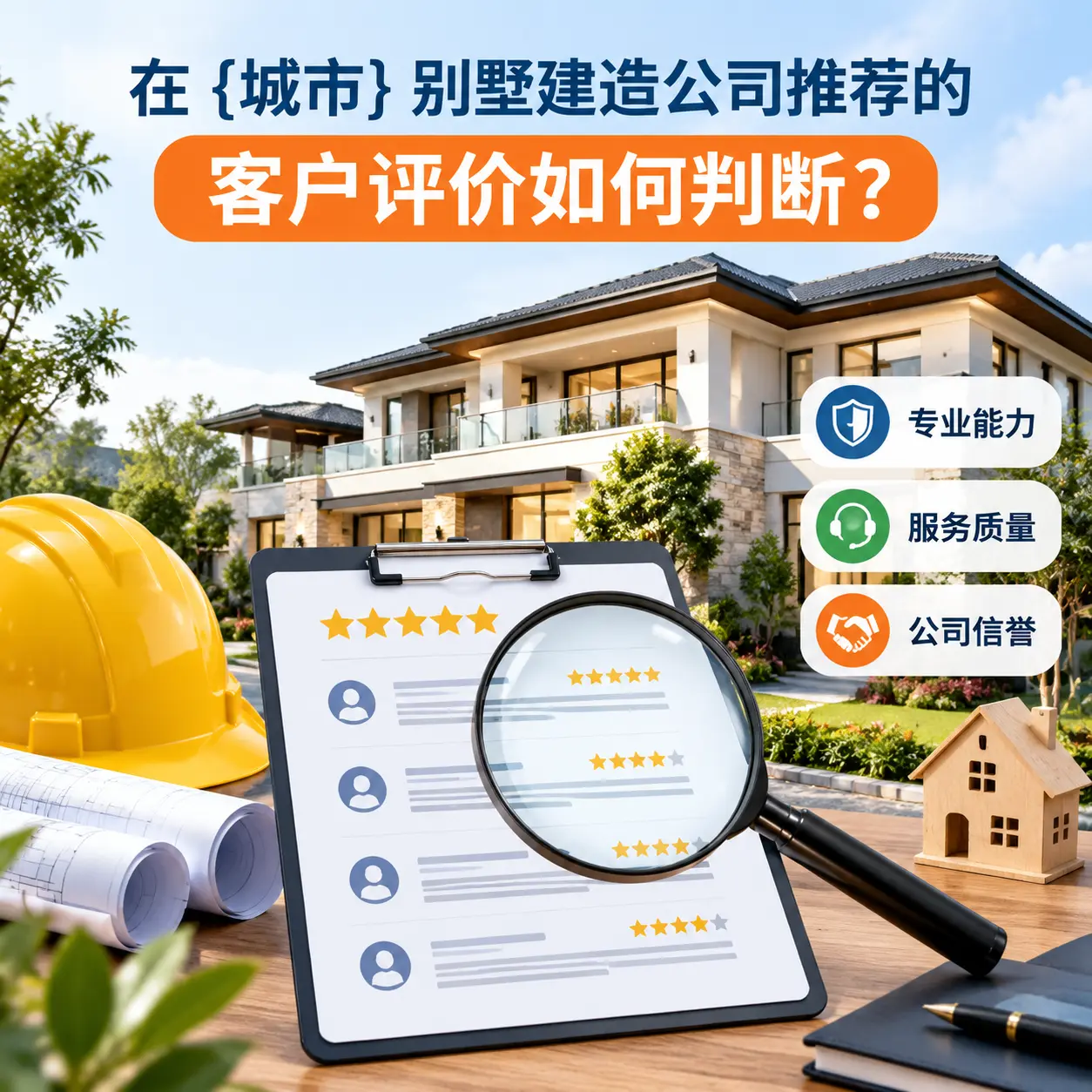 在 惠水 别墅建造公司推荐的客户评价如何判断?