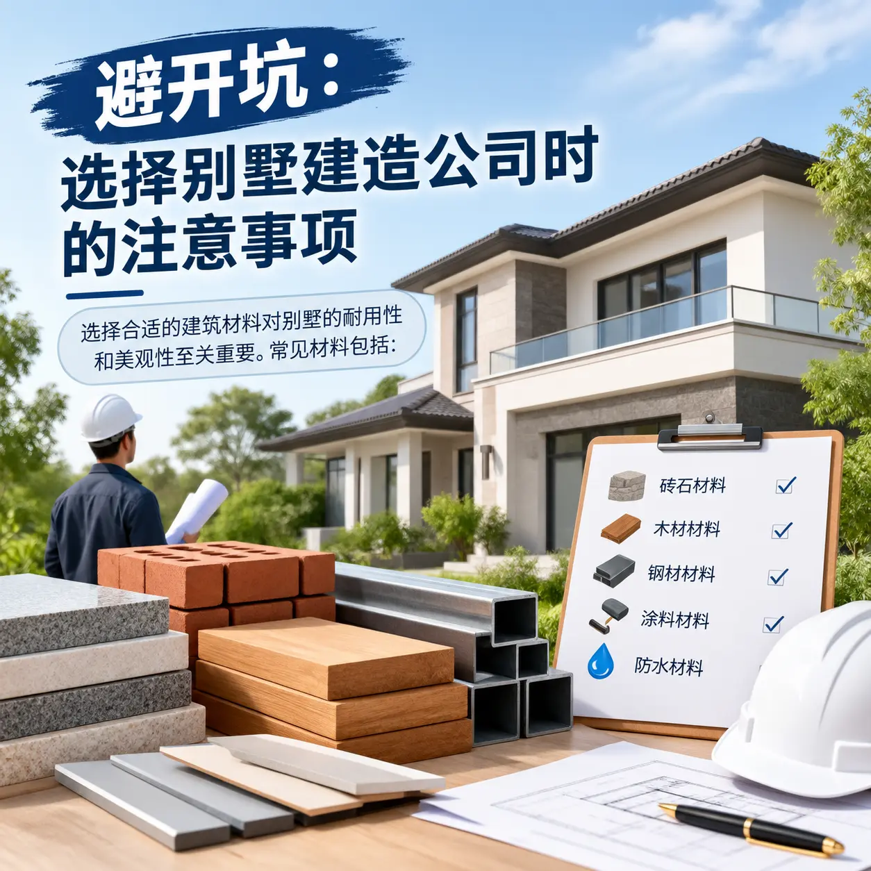 避开坑：选择 惠水 别墅建造公司时的注意事项